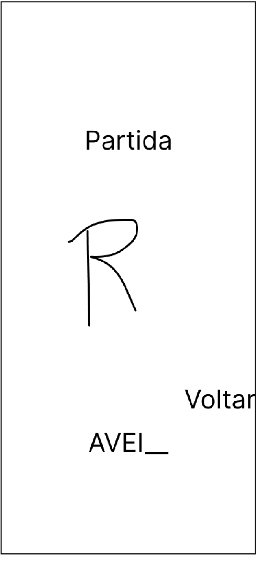 Navigation structure for entering a departure station by drawing letters